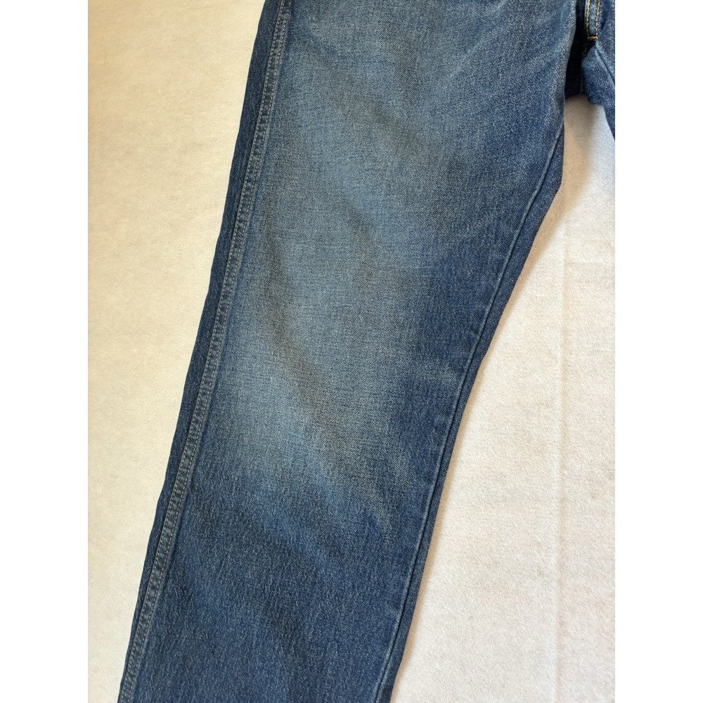 Levis Jeans Mens 35x30 Blue Denim Western Fit Straight Leg Adult - Picture 3 of 12